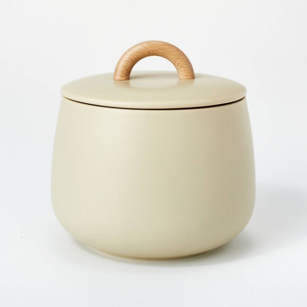 Small Canister with Lid Cream – Threshold Studio Mcgee